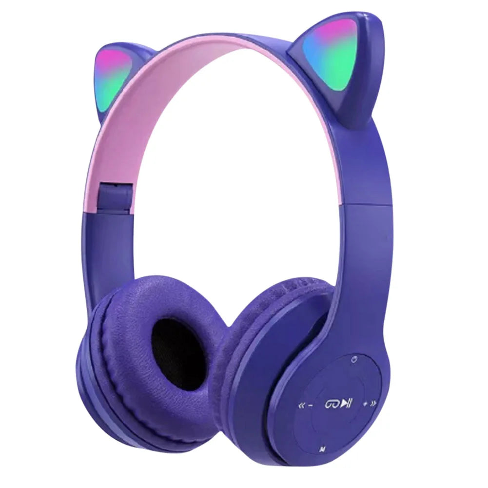Audífonos Gamer RGB Glow Illari – Sonido Stereo Bass, Bluetooth y Diseño Ultra Cómodo